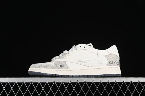All categories Air Jordan Jordan series basketball shoes Air Jordan 1 Low High-end customized low-top sneakers Travis Scott x Fragment Design x Air Jordan 1 Low OG SP AJ1 Joe 1 Gucci joint-smoky gray low-top cultural casual sneakers XZ1658-002